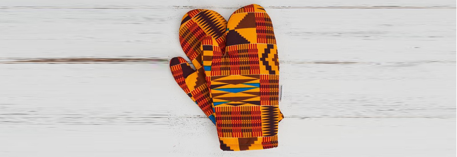 BlackOwnedBusiness BESPOKE BINNY African Print Oven Gloves Red Brown Kente