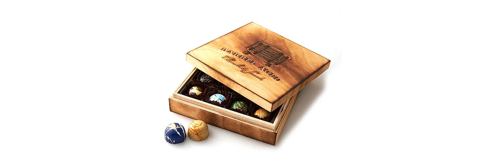 BlackOwnedBusiness CHOCOLATE SECRETS  Piece Barrel Aged Hand Crafted Bonbon