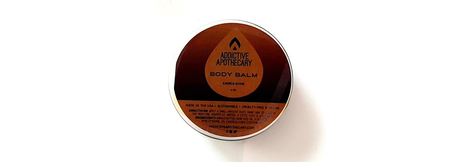 BlackOwnedBusiness ADDICTIVE APOTHECARY Amber Noir Mens Body Balm 