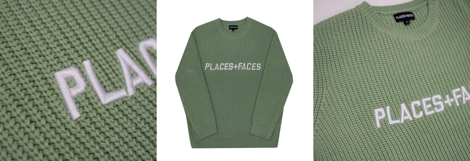 BlackOwnedBusiness Places+Faces HeavyKnitSweaterMintGreen