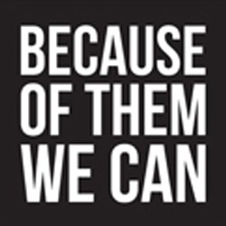 BlackOwnedBusiness BECAUSE OF THEM WE CAN Logo