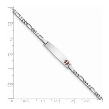 BlackOwnedBusiness BRILLIANT BIJOU Sterling Silver Childrens Medical ID Bracelet