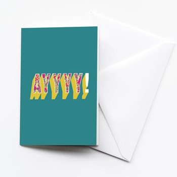 BlackOwnedBusiness Bonita Ivie Prints Bonita Ivie Prints _Ayyy!_ Card