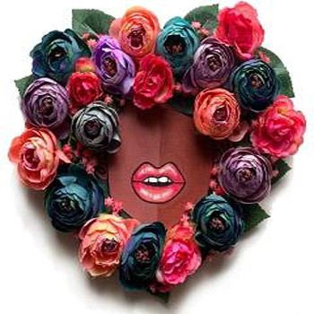 BlackOwnedBusiness BROTHASNSISTAS FloralFroHeartWreath