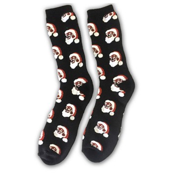 BlackOwnedBusiness GREENTOP GIFTS Clarence Claus™ Socks