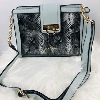 BlackOwnedBusiness GRACEANDSTYLESBOUTIQUE ClearHandbaginBlueandBlack
