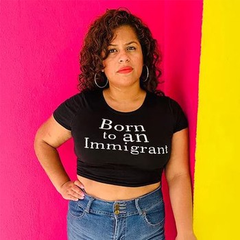 Born To An Immigrant Crop Tee