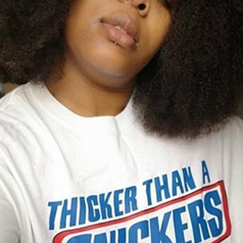 BlackOwnedBusiness I AM UNIQUE Thicker Than A Snicker T Shirt