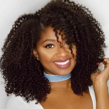 BlackOwnedBusiness Big Chop Hair Corkscrew Curl U Part Wig