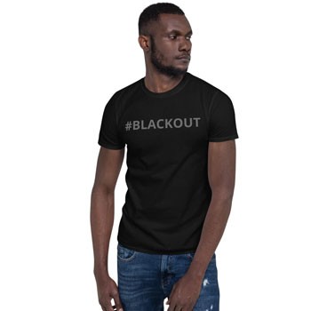 BlackOwnedBusiness Ujamaa Lighting BLACKOUT T Shirt